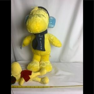2 Peanuts Woodstock Stuffed Plush Animals